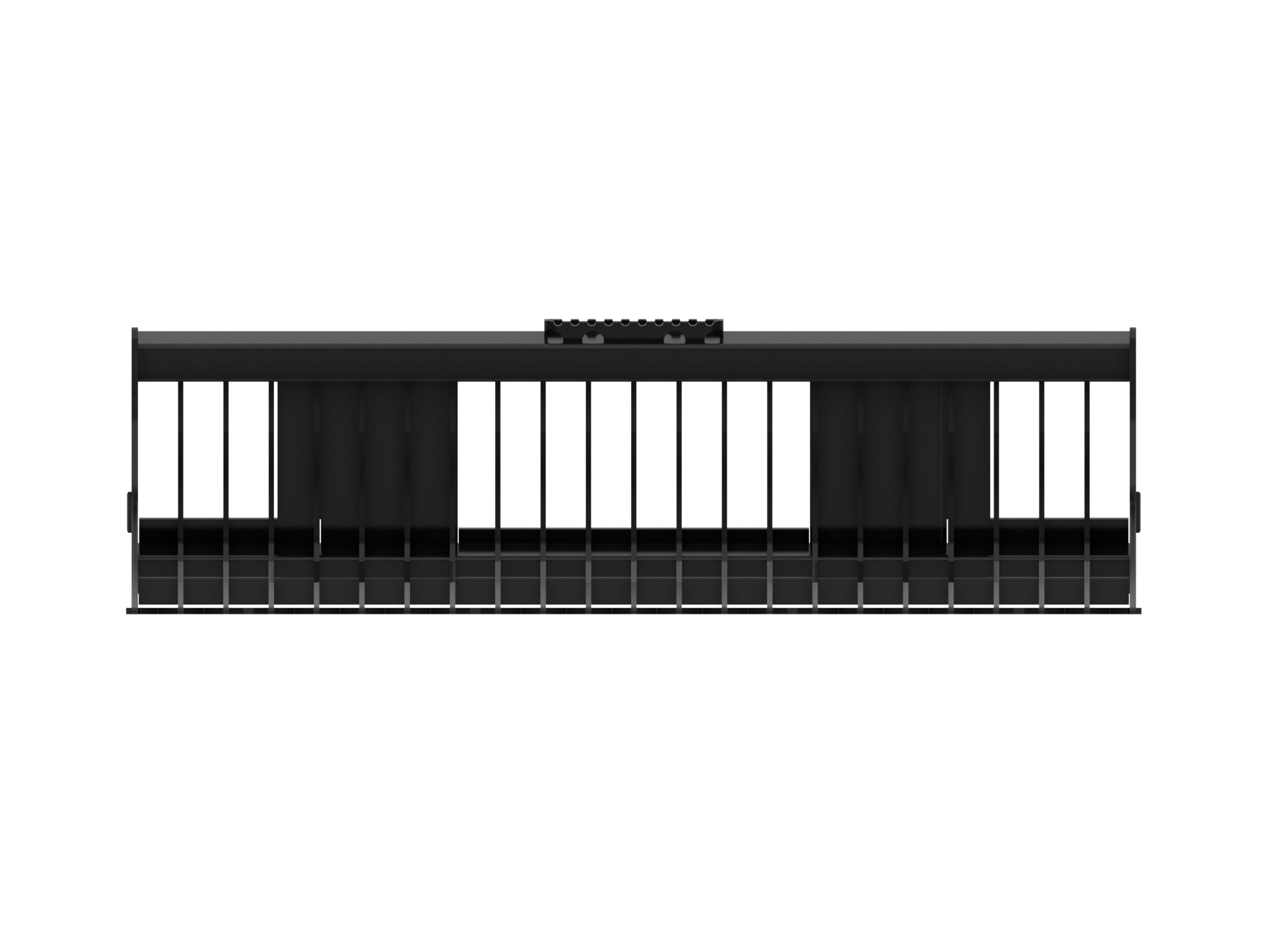 1849 мм (74 дюйма), с пластинчатыми зубьями