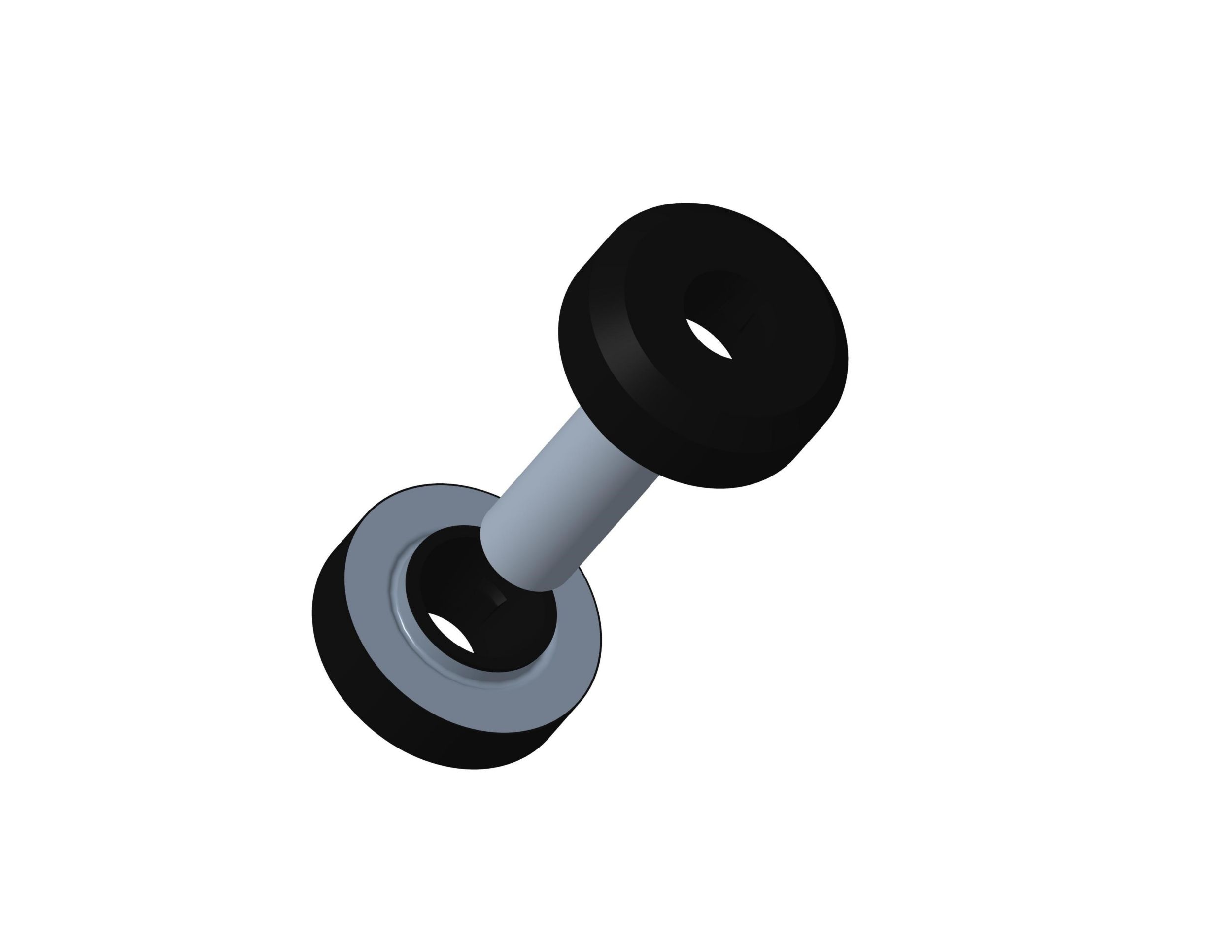 Симметричная изолирующая двухкомпонентная опора