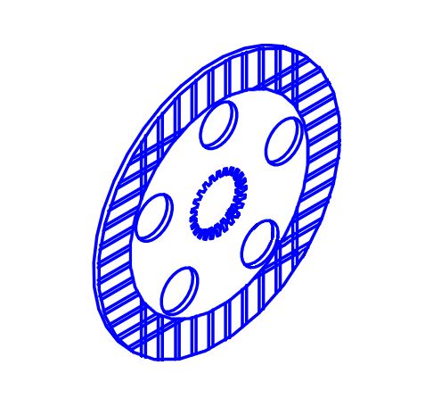 Фрикционный диск осевого тормоза