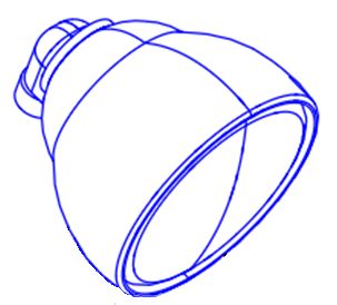 Фонарь рабочего освещения