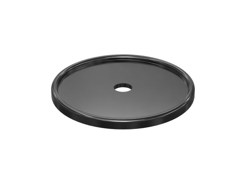 Круглое резиновое уплотнение черного цвета