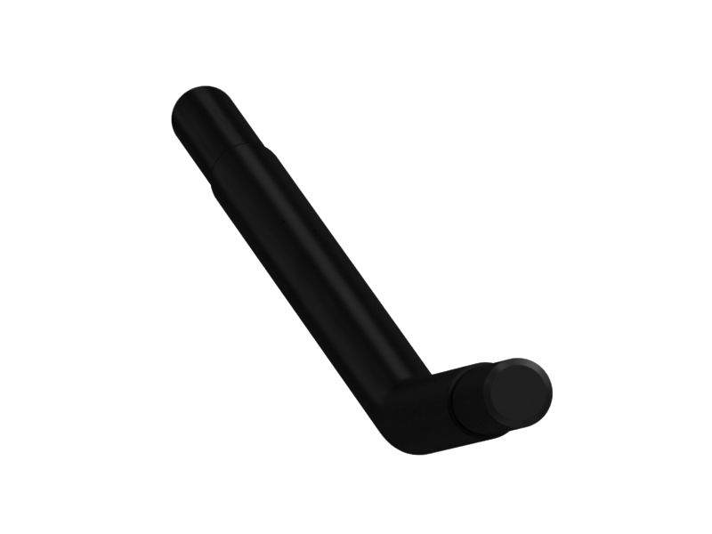 Цельный стальной стержень с одинарным изгибом