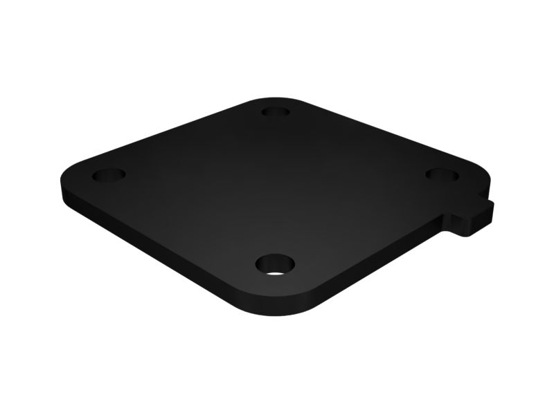 Опорная пластина телескопической рукояти толщиной 8 мм