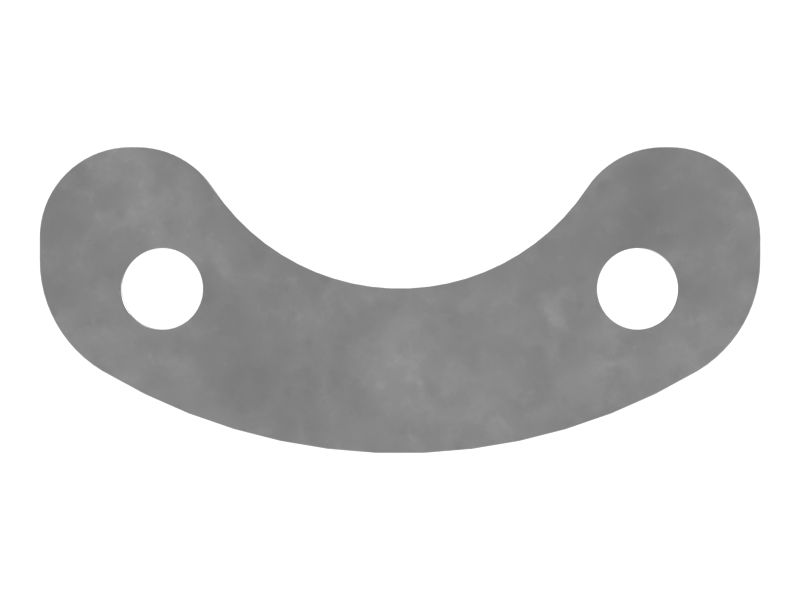 Монтажная пластина с двумя болтами толщиной 10 мм