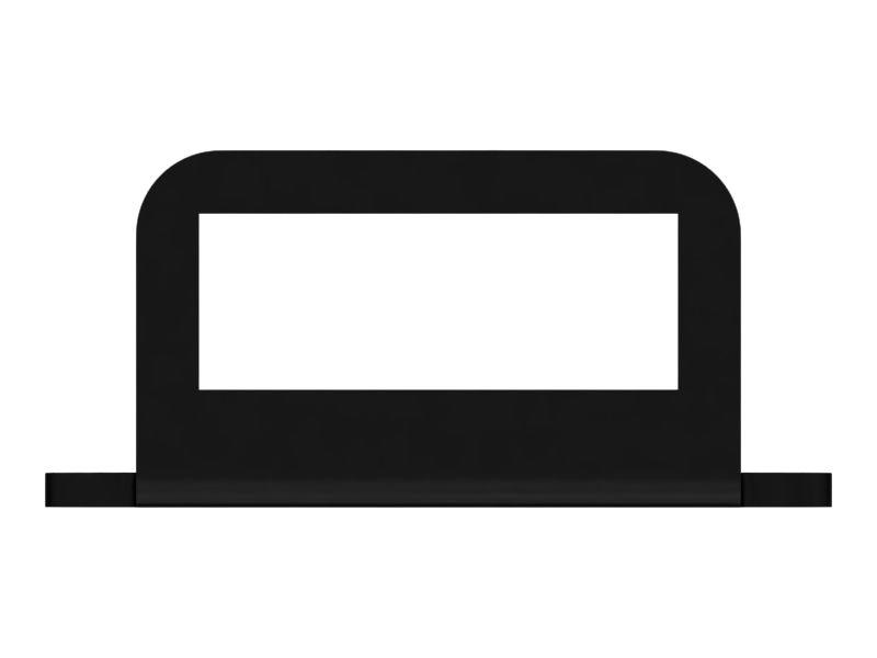 Пластина с двумя прорезями для болтов толщиной 4 мм