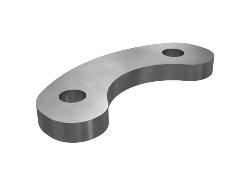 Монтажная пластина с двумя болтами толщиной 10 мм