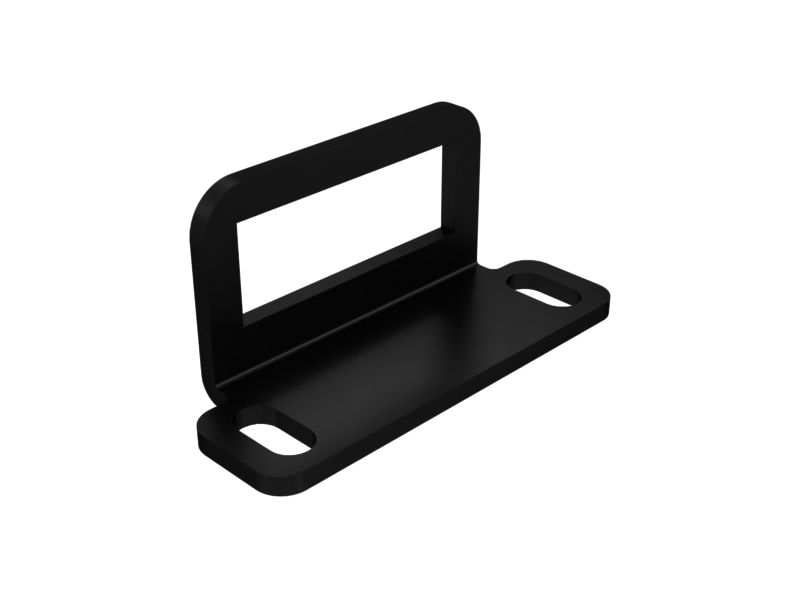 Пластина с двумя прорезями для болтов толщиной 4 мм