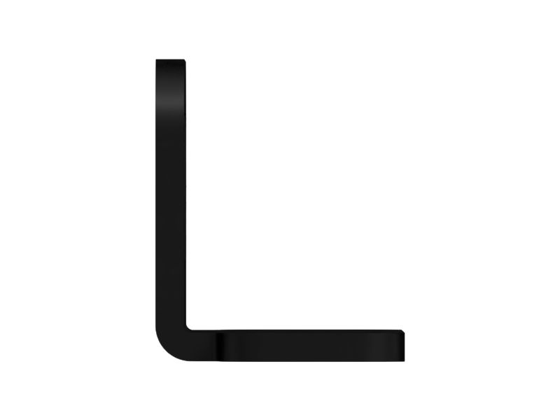 Пластина с двумя прорезями для болтов толщиной 4 мм