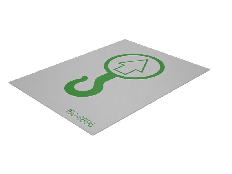 Идентификационная наклейка подъема, длина 40 мм