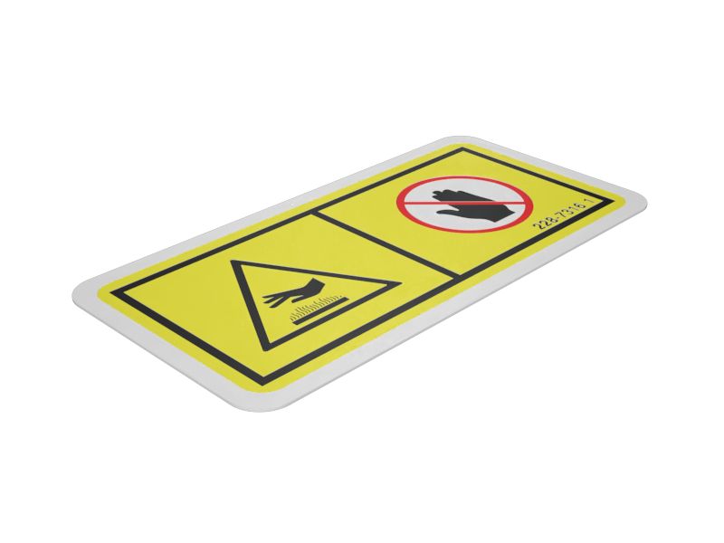 Предупреждающая пленка о горячей поверхности