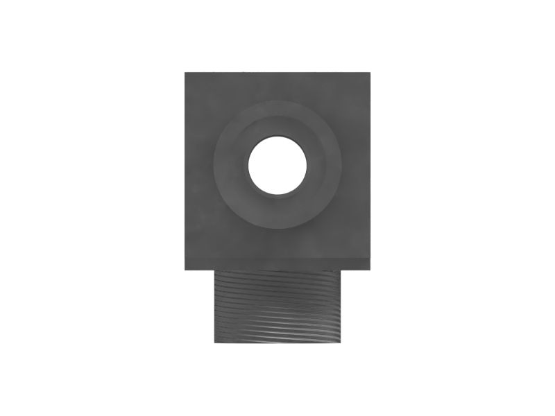 Тройниковый переходник от наружной резьбы к наружной резьбе с уплотнительным кольцом в переборке