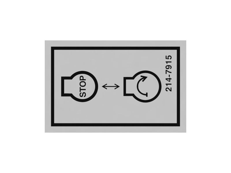 Наклейка по останову двигателя