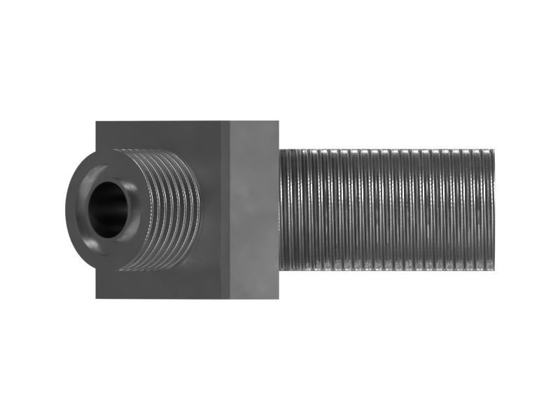 Переходной патрубок с уплотнительным кольцом и шестигранной головкой на 45 градусов