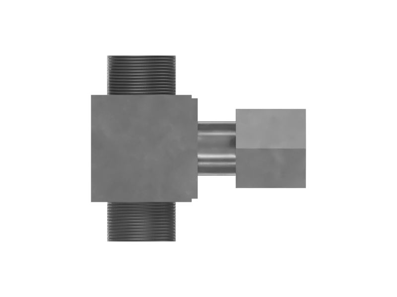 Адаптер поворотного тройника с шестигранной головкой с наружной резьбой на мужской и женский
