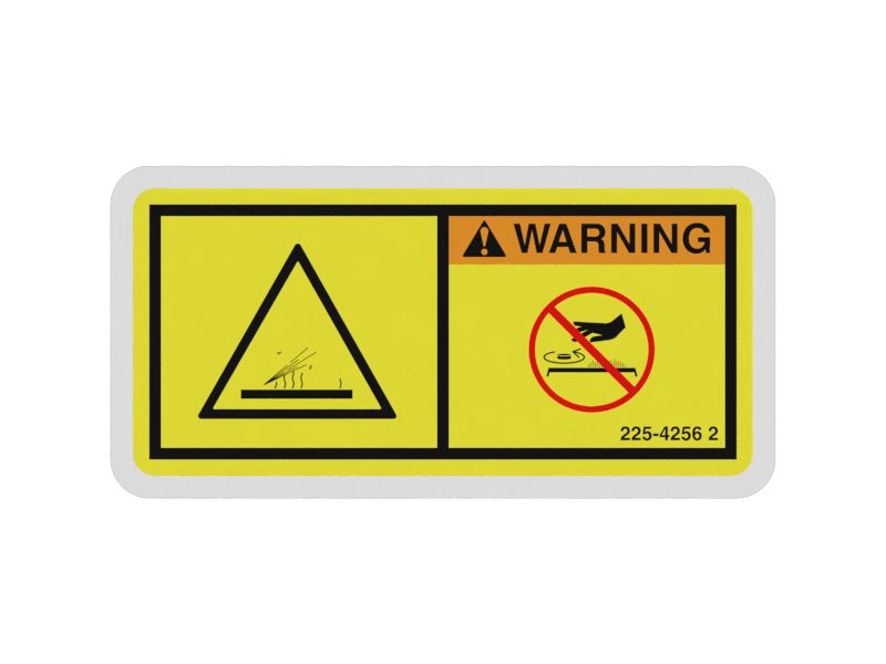 Наклейка с предупреждением ANSI — горячая жидкость под давлением