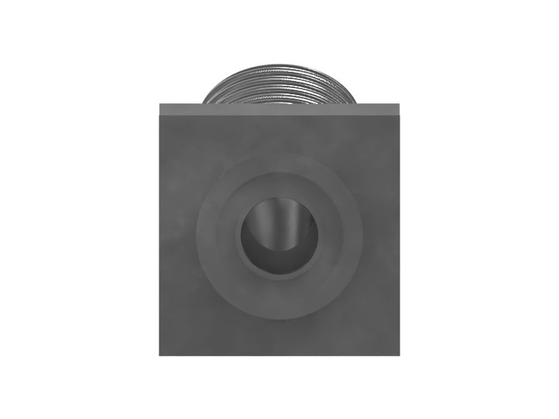 Переходной патрубок с уплотнительным кольцом и шестигранной головкой на 45 градусов