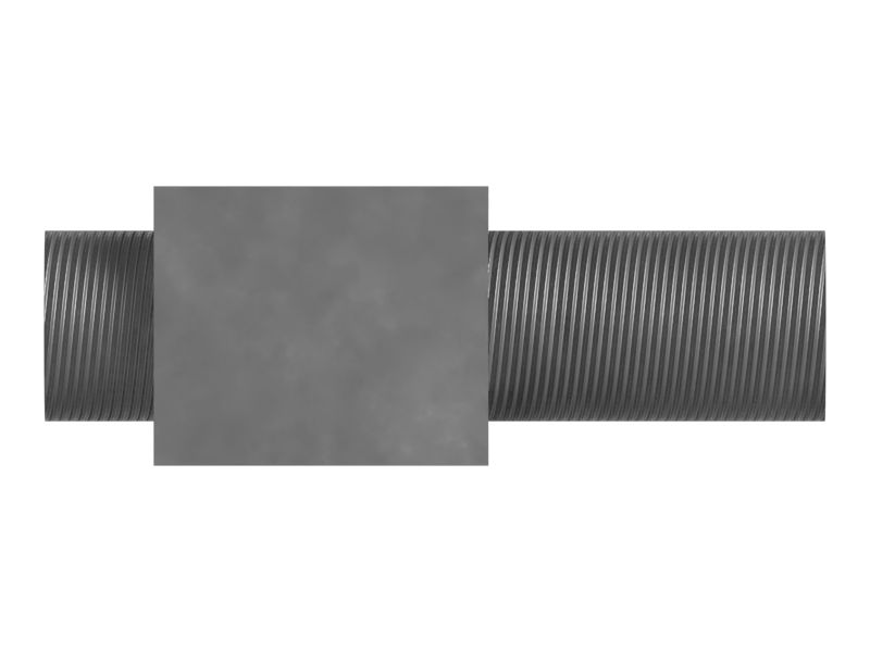 Тройниковый переходник от наружной резьбы к наружной резьбе с уплотнительным кольцом в переборке