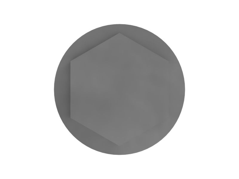 Винт с буртиком под шестигранной головкой с резьбой № 8-32