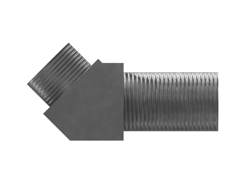 Переходной коленчатый патрубок