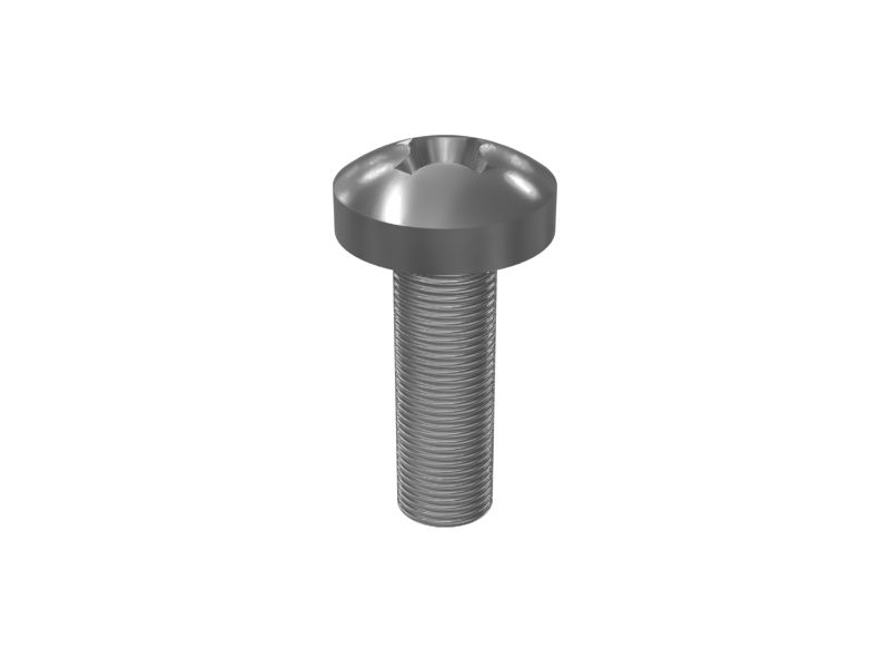 8T-0337: M4-0.7 x 12mm Rounded Pan Head Cross Slot Screw | Cat