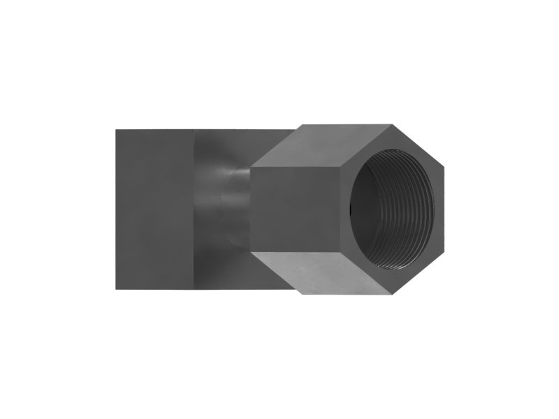 Переходной коленчатый патрубок 45° ORFS