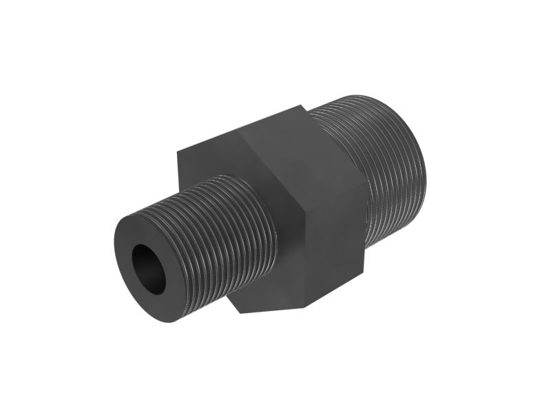 Прямой переходник с шестигранной головкой (9/16-18 X 1/8-27 NPTF)