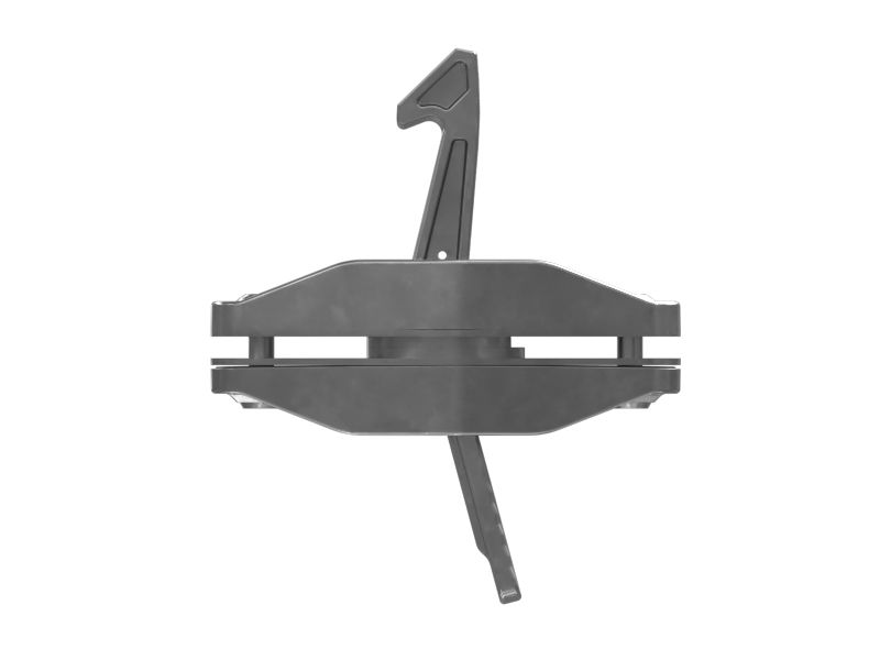 Защелка стекла левого бокового окна кабины