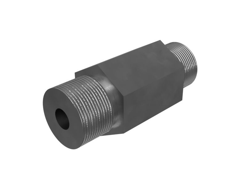 8T-0076: Прямой переходник с уплотнительным кольцом и шестигранной головкой 3/4-16 X 11/16-16