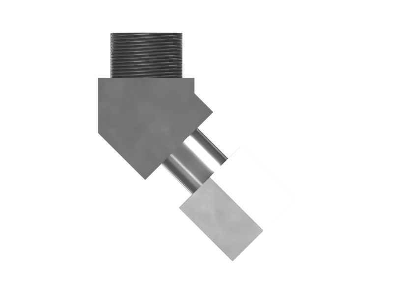 Переходной коленчатый патрубок 45° ORFS