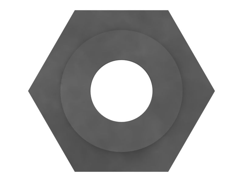 Адаптер прямого типа с шестигранной головкой и уплотнительным кольцом 3/4-16