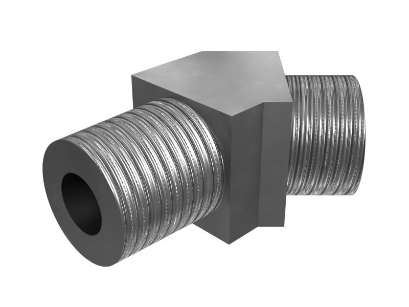 3E-7449: Коленчатый переходник 45 градусов 13/16-16 X 1/2-14 NPTF