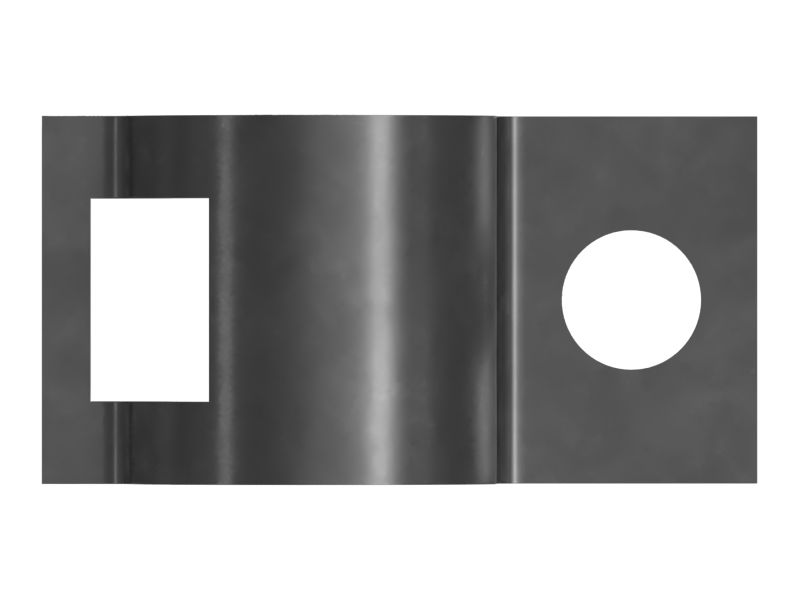 Половинный зажим для одной трубки, внутренний диаметр 30,00 мм