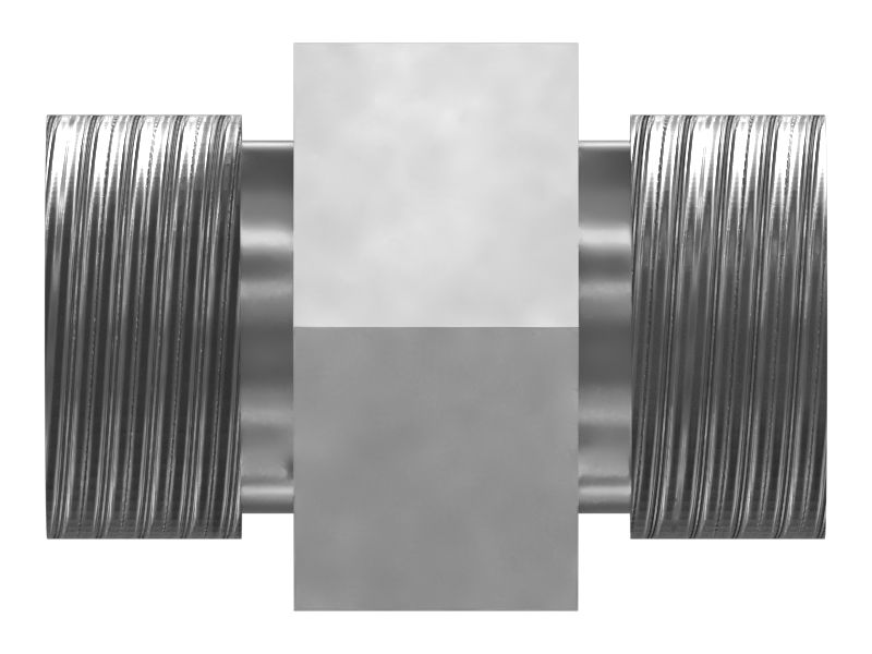 Адаптер прямого типа с шестигранной головкой и уплотнительным кольцом 3/4-16