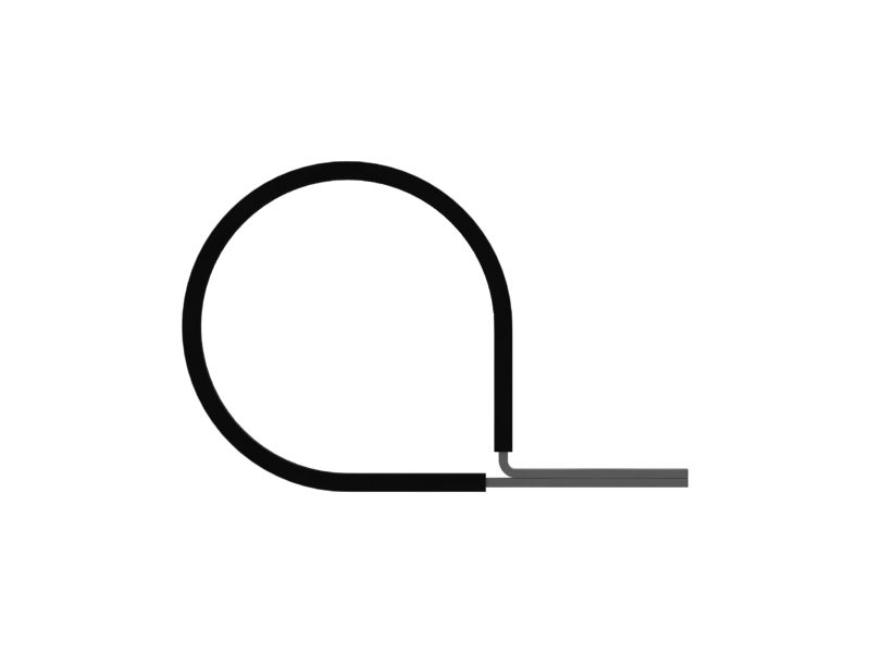 Петлевой зажим внутреннего диаметра 51,00 мм