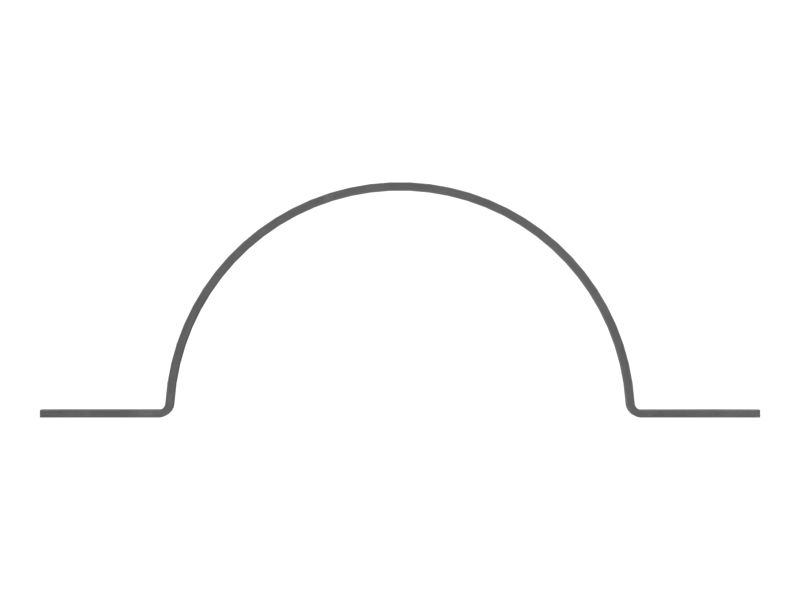 Седельный зажим для одной трубки диаметром 101,6 мм