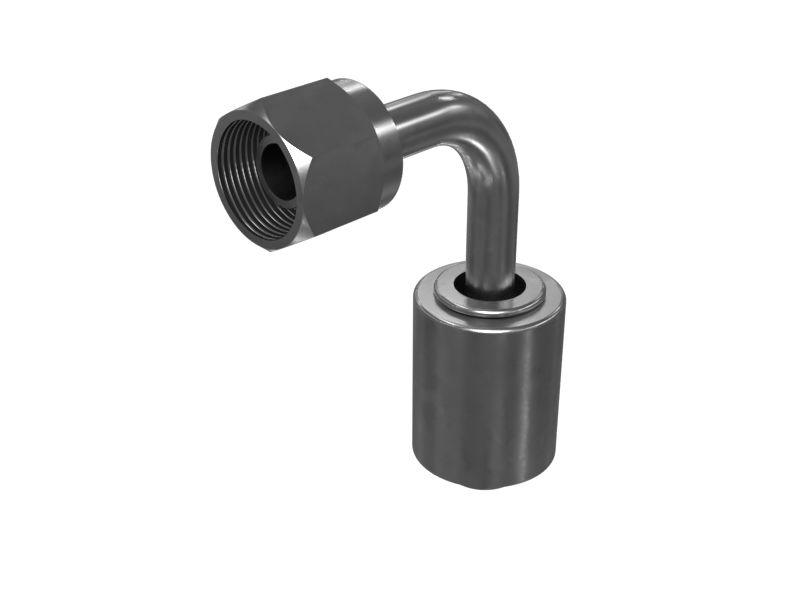 320-1724: 7.9mm Inner Diameter 90° Hose Coupling