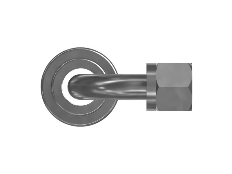 Шланговая муфта под углом 90 градусов с внутренним диаметром 7,9 мм