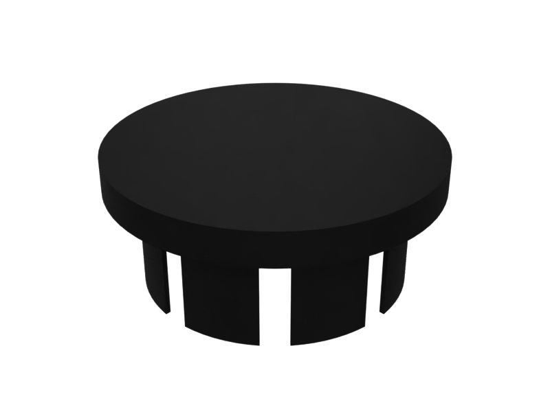 Заглушка с кнопкой и внешним диаметром 24 мм