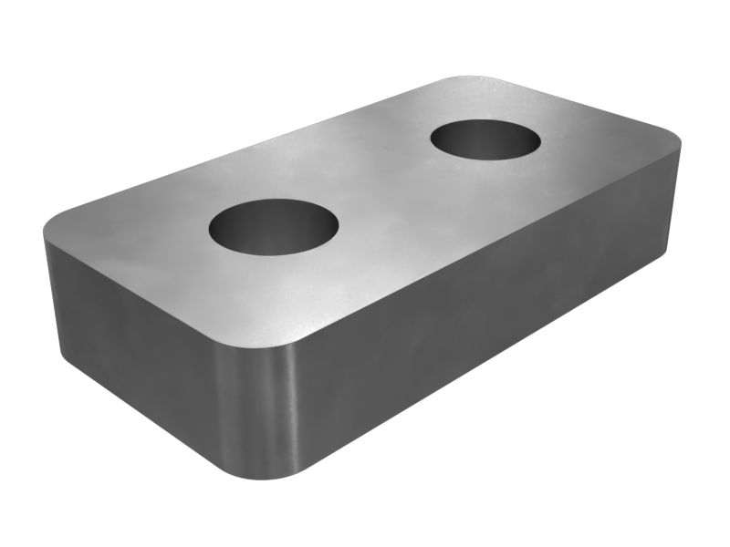 Стальной блок габаритной длины 50 мм