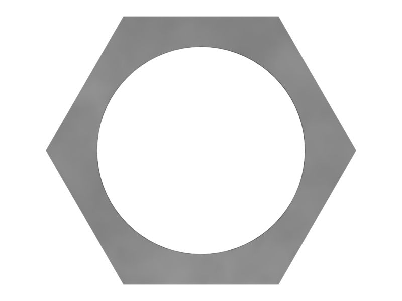 Шестигранная гайка 1/2''-26