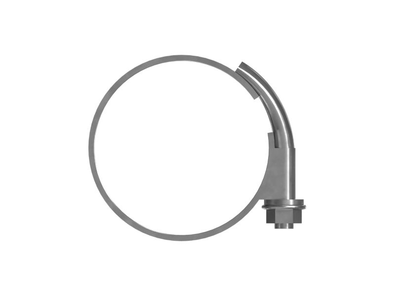 Изогнутый болтовой зажим диаметром от 77,2 мм до 81,5 мм