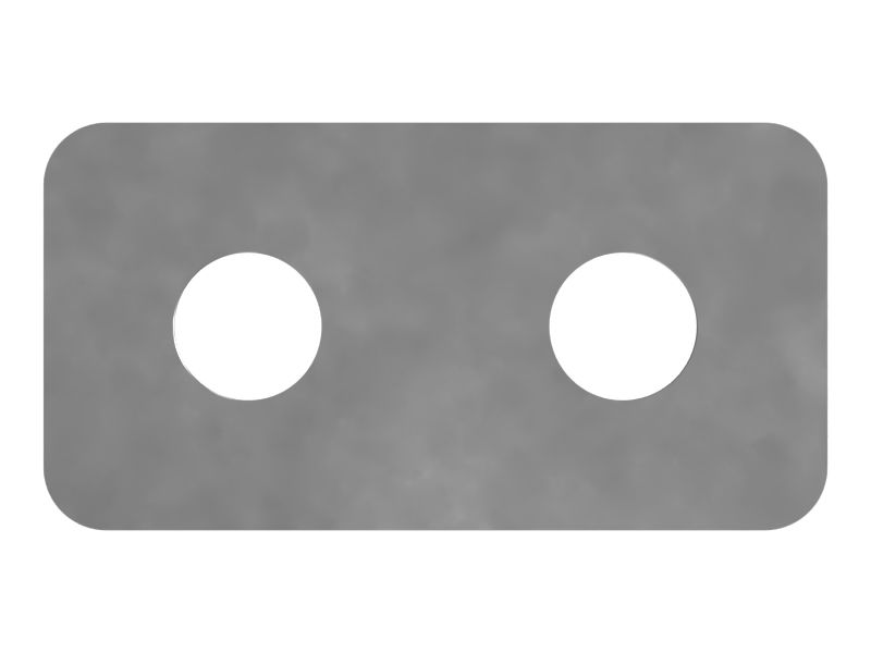 Стальной блок габаритной длины 50 мм