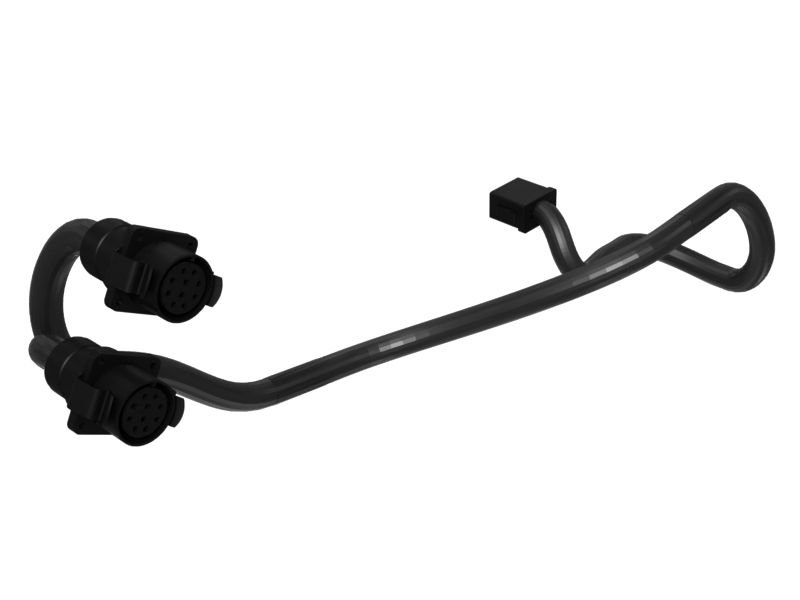 Готовый к крепежу левый жгут проводов