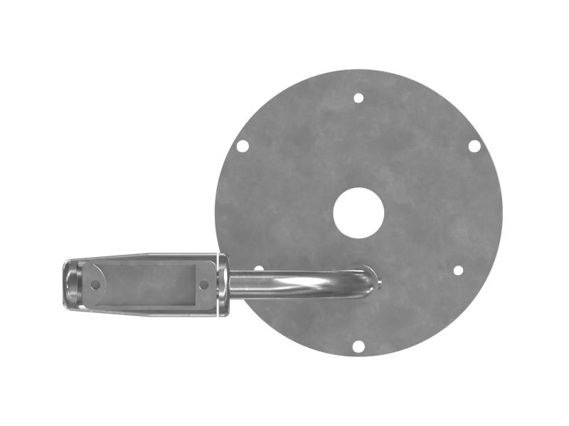 Стальной кронштейн лампы длиной 236,20 мм