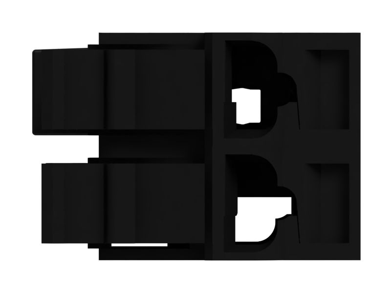 Однополюсный пластмассовый контактный блок