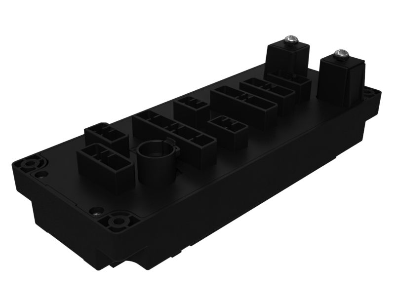 Блок предохранителей, используемый в панели автоматического выключателя