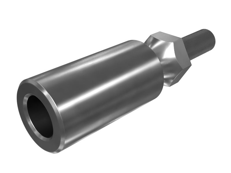 Вертлюг с наконечником тяги из закаленной стали