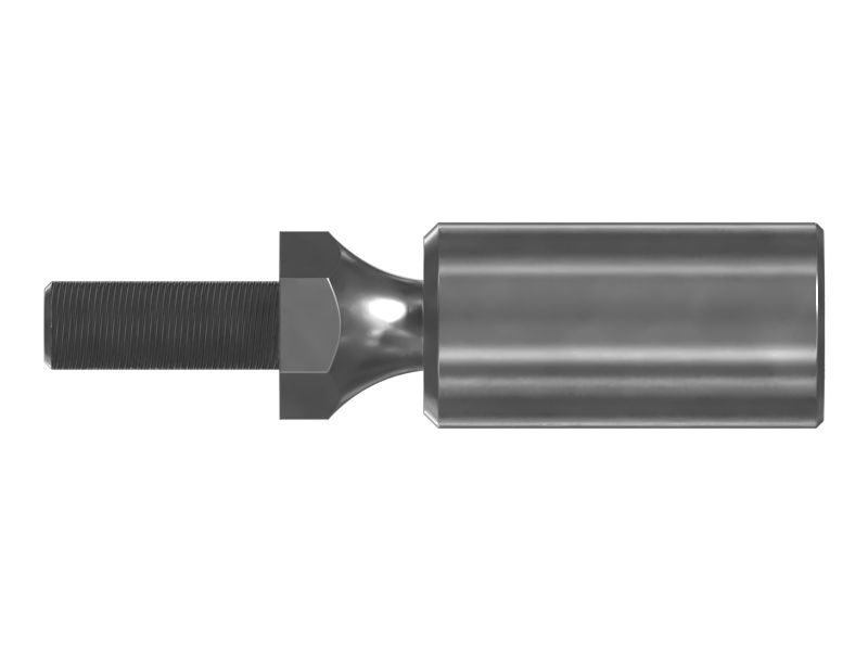 Вертлюг с наконечником тяги из закаленной стали