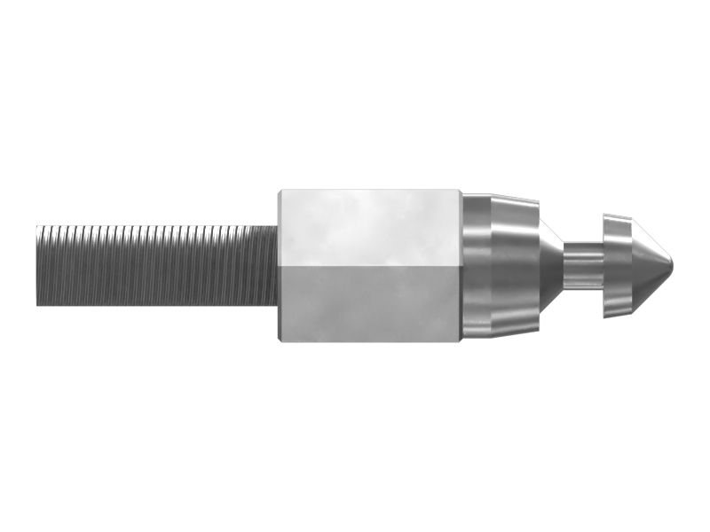 Стальной палец защелки с заостренной головкой длиной 180,00 мм