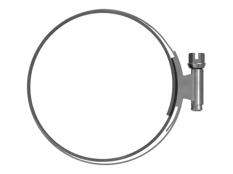 Хомут с гофрированным вкладышем